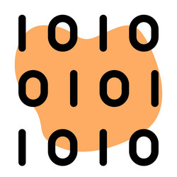 binary code digital transformation concept vector image