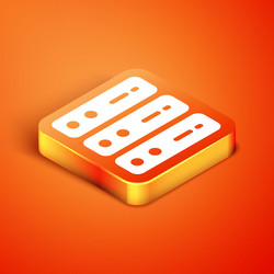 isometric server data web hosting icon isolated vector image