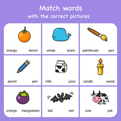 Color by number worksheet for kids learning Vector Image