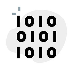 binary code digital transformation concept vector image