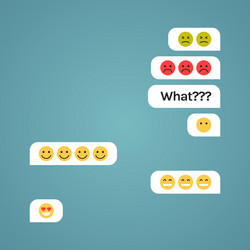 chat message screen and communication vector