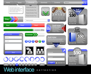 Website Element Frames vector image