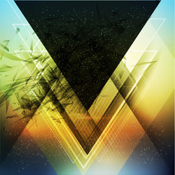 abstract triangle future background vector image