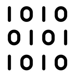 binary code digital transformation concept vector image