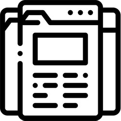 different pages web site project icon vector image