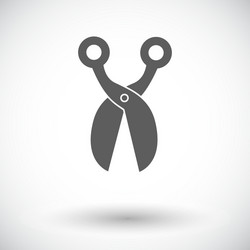 Scissors Icon - Sharp Cut vector image