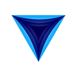 Dimensional Triangle Symbol vector image