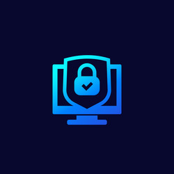 data protection and privacy icon vector