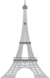 eiffel tower architecture from paris france vector