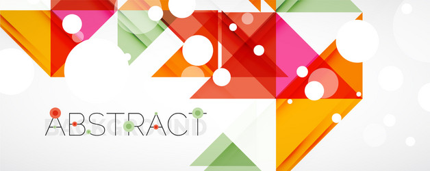 geometric abstract background techno color vector image