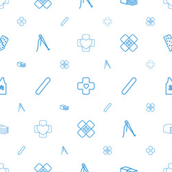 patch icons pattern seamless white background vector