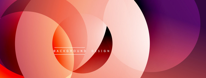 abstract circles overlap creating vibrant vector image