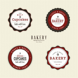 bakery objects vector image