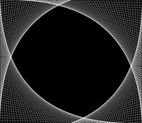 netting intersecting lines grid mesh corners vector image