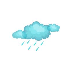 Rain and cloud as autumn attribute vector