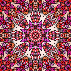 seamless pattern with colorful circle ornament vector image