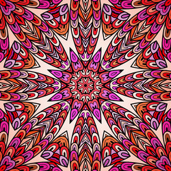 seamless pattern with colorful circle ornament vector