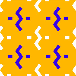 zig zag link seamless pattern vector image