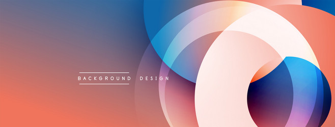 abstract design features overlapping circles vector image