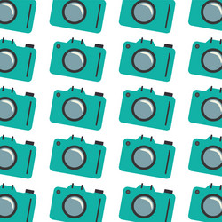 colorful pattern with analog camera vector image