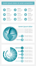 infographics and web elements vector image