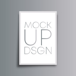 Mockup background for the banner flyer poster vector