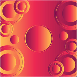 abstract red yellow gradient geometric circle vector image