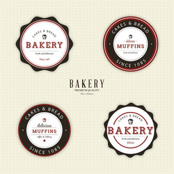 bakery objects vector image