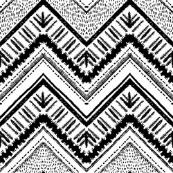 Hand drawn pattern zigzag and stripe line vector