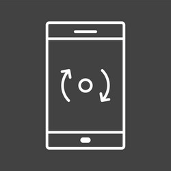 unique backup and reset line icon vector image