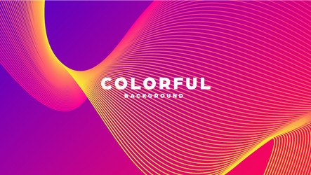 Modern minimal colorful abstract background lines vector