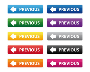 previous buttons vector image