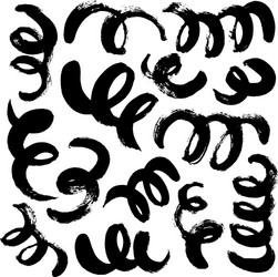 Swirls & Curls: Abstract Line Elements vector image