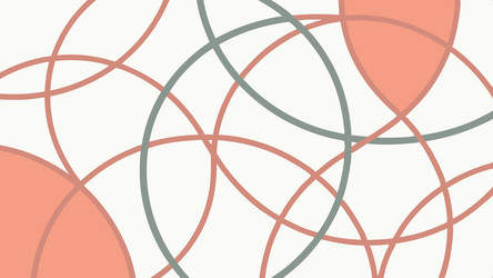 abstract geometric pattern of overlapping circles vector image