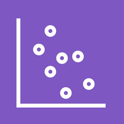scatter plot i vector image