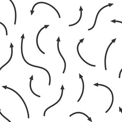 seamless pattern curved arrows different vector image
