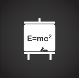 Physics related icon on background for graphic vector