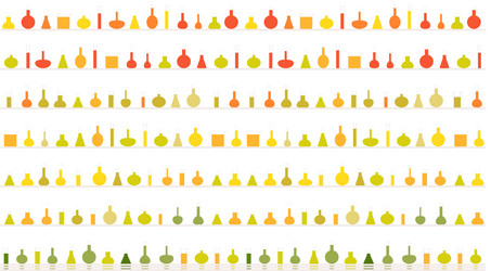 seamless science pattern laboratory tubes vector image