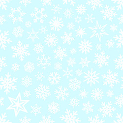 white snowflakes on gradient background seamless vector image