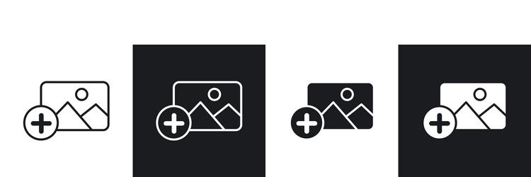add image icon vector image
