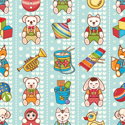 child toy seamless pattern design element vector image