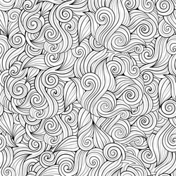 Flowing Abstract Wave Pattern vector image