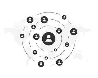 Network Connection Concepts vector image
