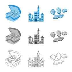 design texture and frozen symbol vector image