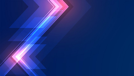 glowing and shiny abstract geometric arrow stripe vector image