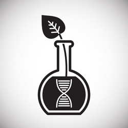 gmo icon on background for graphic and web design vector image