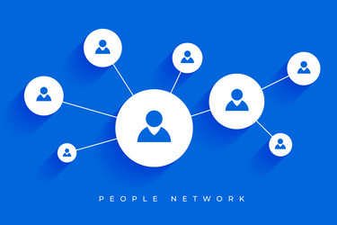 human team connecting concept background for web vector image