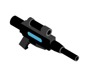 laser tag game gun vector image