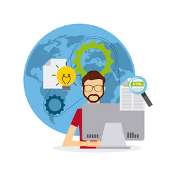 Software Development Technology vector image