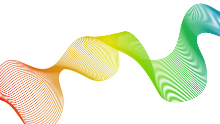 abstract backdrop with wave gradient lines vector image